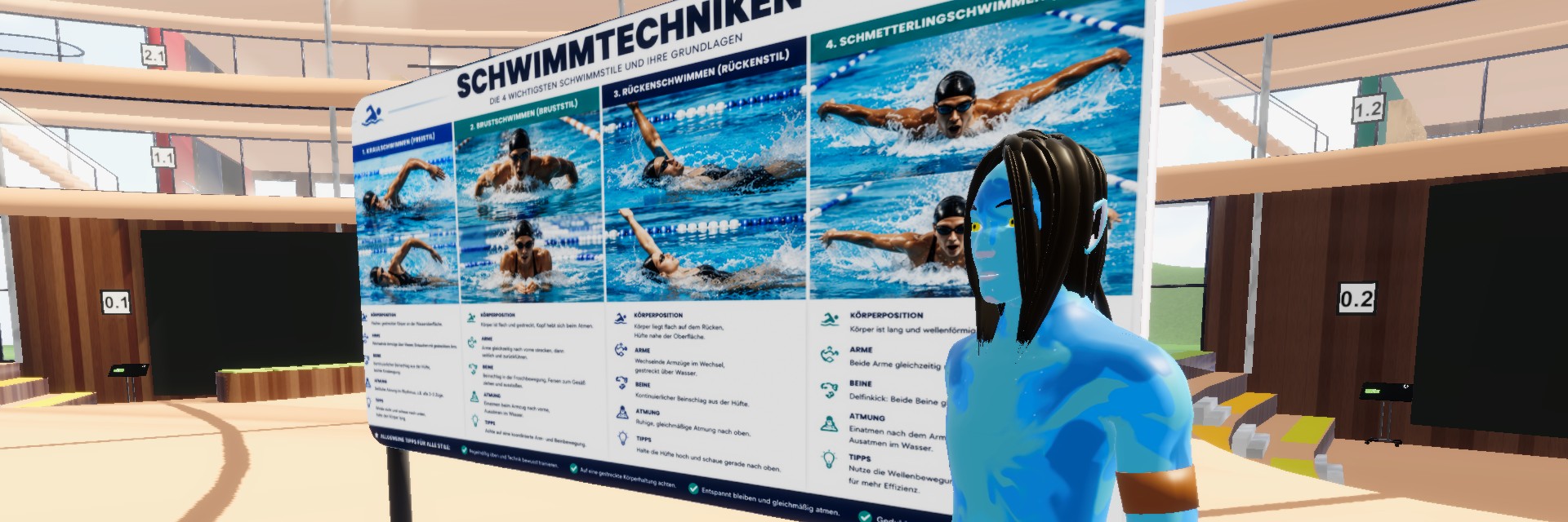 Individuelle Schwimmleistung verbessern - Single Assistent aus dem Fachbereich Sportwissenschaften